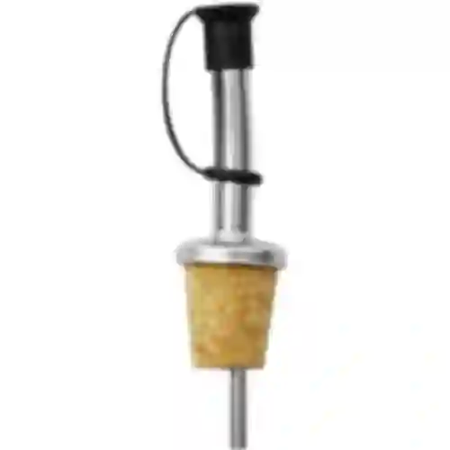 Spillatore in metallo per vino con tappo