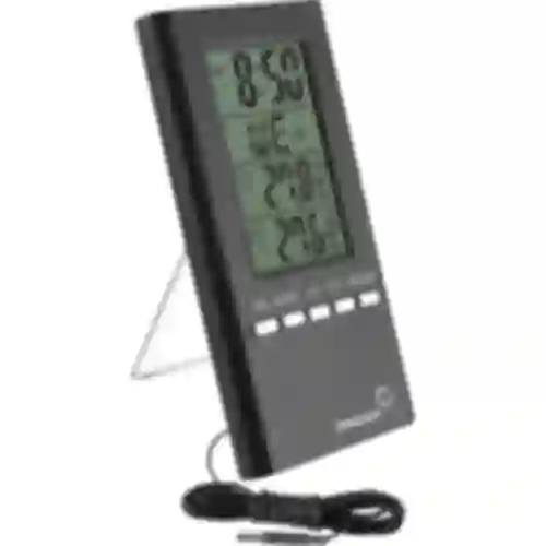 Stazione meteorologica – elettronica, sonda, nera