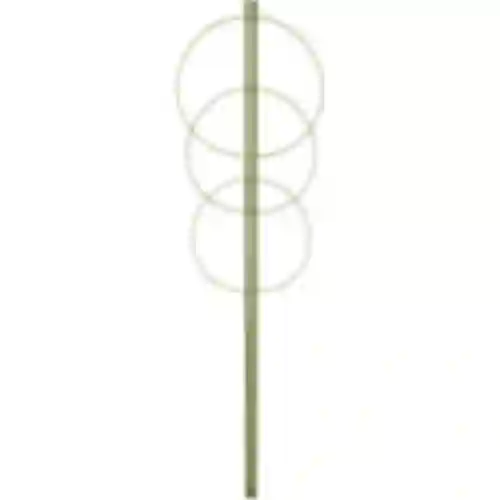 Supporto ad anello per piante 3 anelli 1,2m