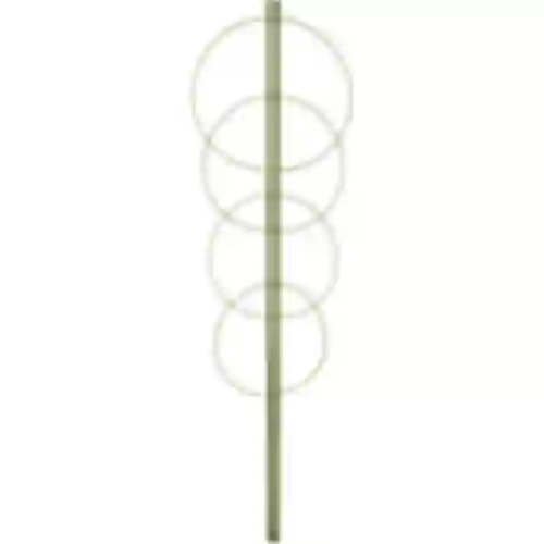 Supporto ad anello per piante 4 anelli 1m