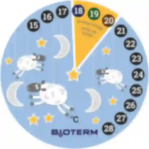Termometro da camera, a cristalli liquidi, per bambini Ø 11cm