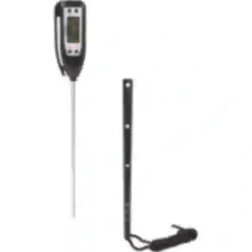 Termometro da cucina elettronico (-50°C a +300°C) con custodia, nero
