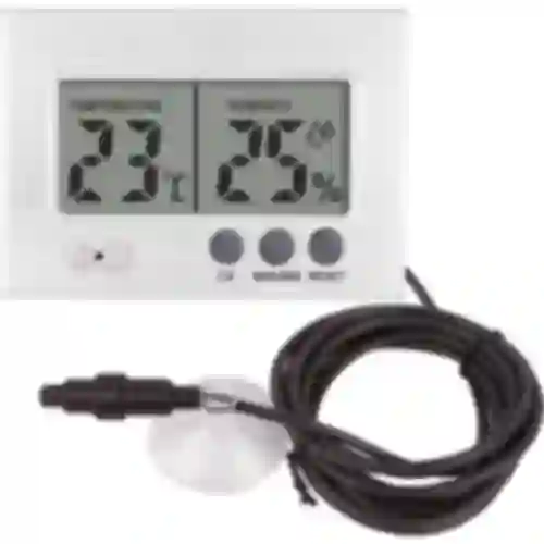 Termometro elettronico e igrometro per terrario (0°C a +50°C) 5cm
