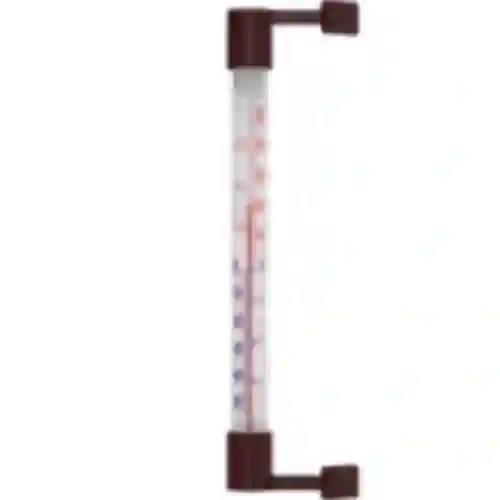 Termometro esterno marrone (-50°C a +50°C) 22cm