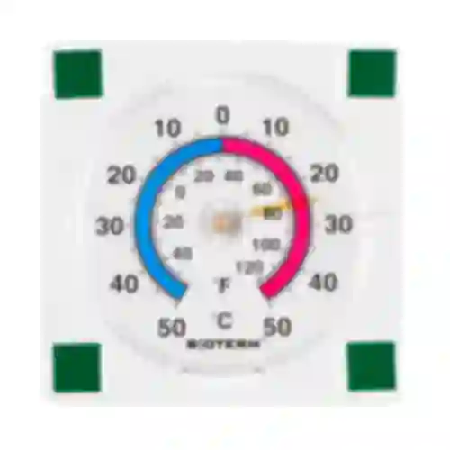Termometro universale trasparente, autoadesivo (-50°C a +50°C)