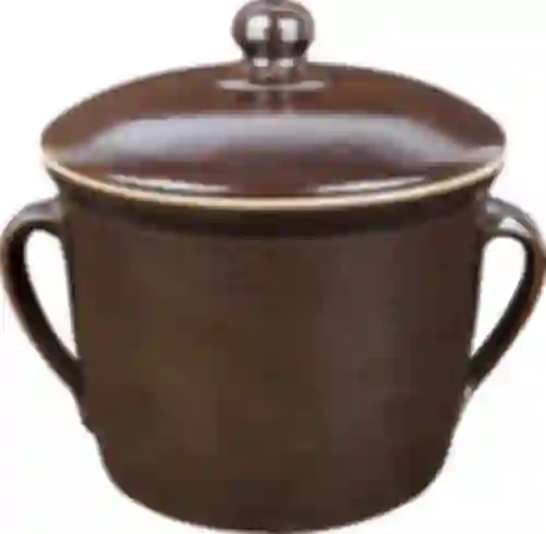 Terracotta - pentola 1,8l semplice con coperchio