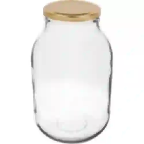 Vaso 3 L - 1 pz., coperchio dorato (fi 100)