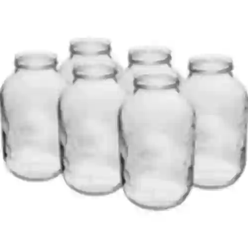 Vaso 5 L fi 100, senza coperchi, 6 pezzi