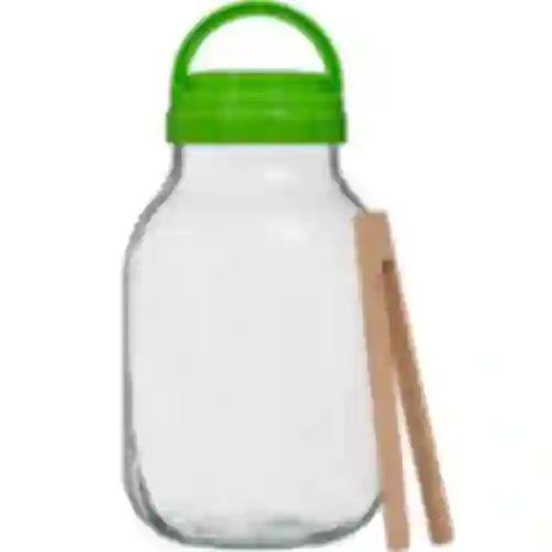 Vaso TO 4 L con coperchio di plastica + pinze fi 100