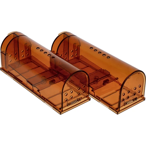 Trappola per topi – trappola viva, trasparente, 2 pezzi