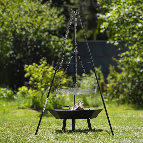 Treppiede da falò con griglia, 150 cm - 6