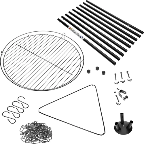 Treppiede da falò con griglia, 150 cm - 2