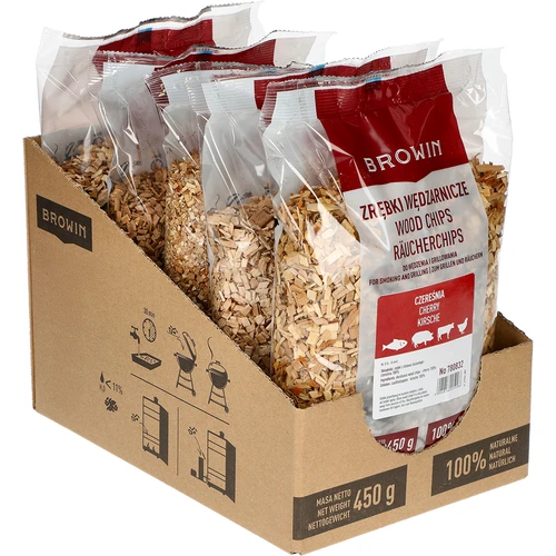 Trucioli di ciliegio per affumicare/grigliare, 450 g, classe 8 - 2