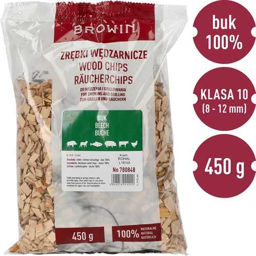 Trucioli di faggio per affumicare/barbecue, 450 g, classe 10 - 3