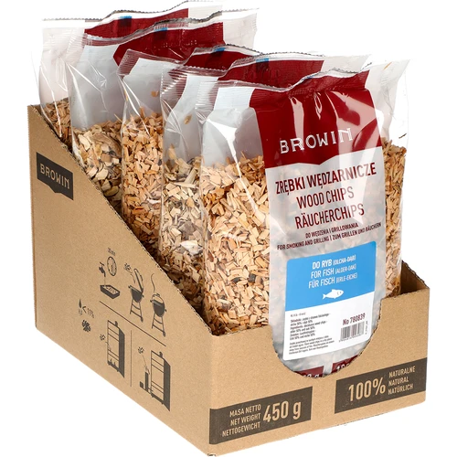 Trucioli per affumicare/grigliare, 50% quercia + 50% ontano, 450 g, classe 8 - 2