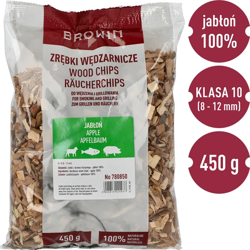 Trucioli per affumicare/grigliare, melo, 450 g, classe 10 - 3