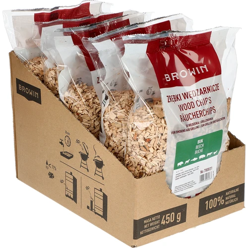 Trucioli per affumicatura (100% faggio) classe 2 - 450 g X5