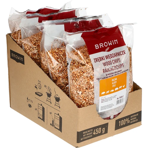 Trucioli per affumicatura (100% ontano) classe 2 - 450 g x5