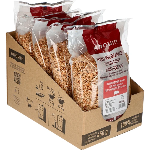 Trucioli per affumicatura (70% Ontano + 30% Faggio) cl 2 450g X5  - 1 