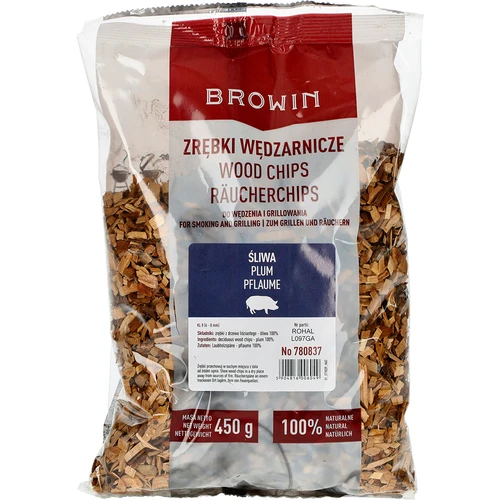 Trucioli per affumicatura/grigliata, prugna, 450 g, cl. 8  - 1 
