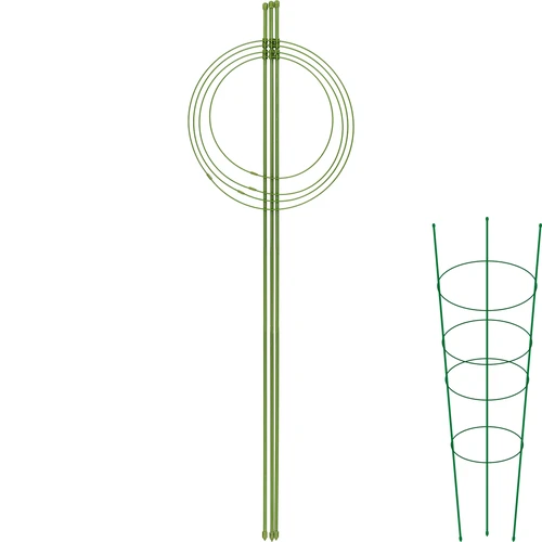 Tutore ad anelli per piante 4 anelli 1 m