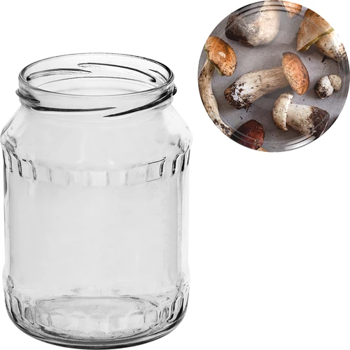 Vasetti TO 720 ml con tappo colorato Ø 82/6 - 6 pezzi - 10