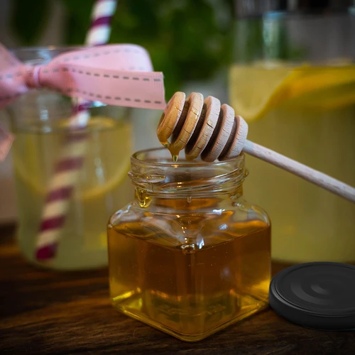 Vasetti twist-off 120 ml - quadrati Ø 53 con tappo nero, 6 pz - 10