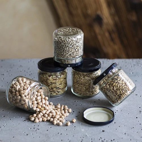 Vasetto 212 ml fi66/4 con capsula nera, 6 pezzi - 5