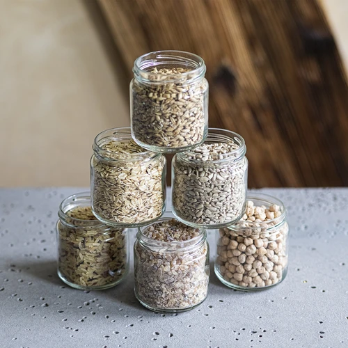 Vasetto 212 ml fi66/4 con capsula nera, 6 pezzi - 6