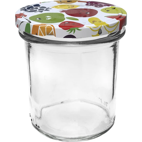 Vasetto 350 ml con coperchio colorato - 6 pz. - 3