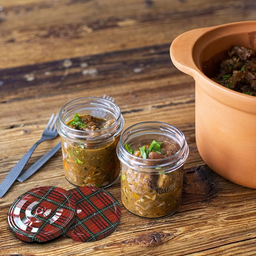 Vasetto 350 ml con tappo colorato - 6 pezzi - 11