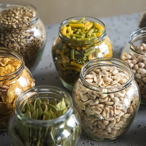 Vasetto Amfora 580 ml (Ø 82) con capsula bordeaux - 6 pezzi - 7