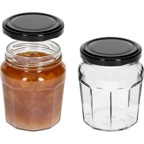Vasetto Confitura 230 ml con capsula twist-off nera Ø63/4 - 6 pz - 5