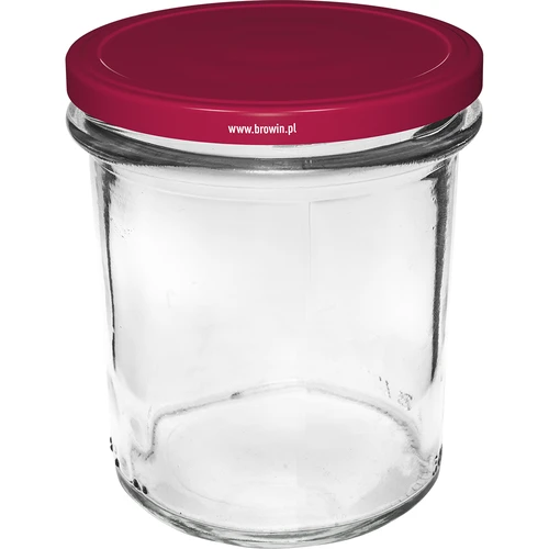 Vasetto dritto 350 ml (Ø 82) con tappo bordeaux, 6 pz - 2