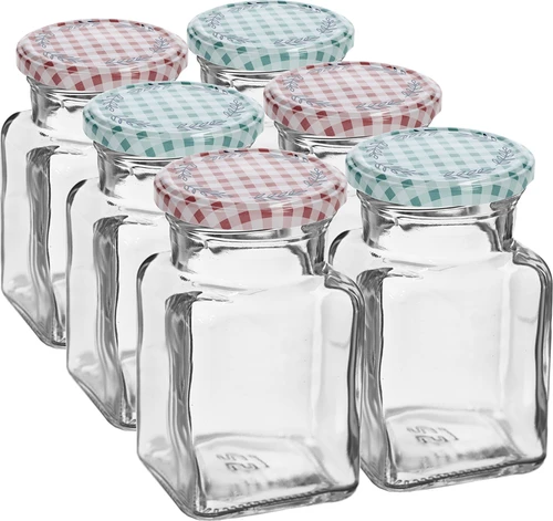Vasetto TO 150 ml Quattro Angoli Ø 53 con tappo - 6 pz.