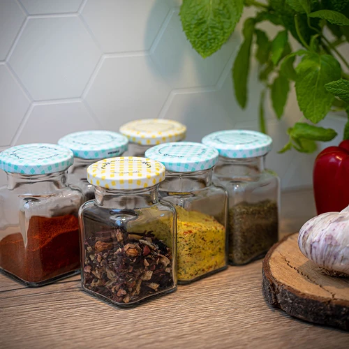 Vasetto TO 150 ml Quattro Angoli Ø 53 con tappo - 6 pz. - 9