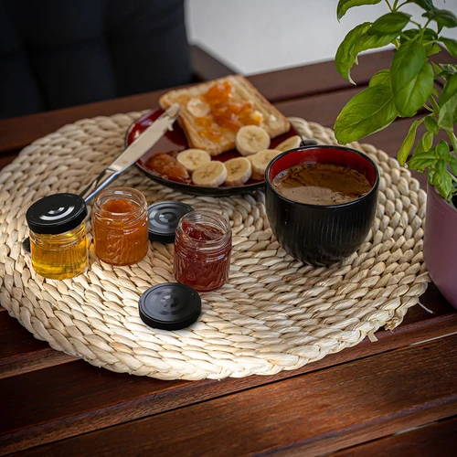 Vasetto TO da 40 ml con capsula nera Ø 43 - 10 pezzi - 10