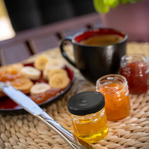 Vasetto TO da 40 ml con capsula nera Ø 43 - 10 pezzi - 11