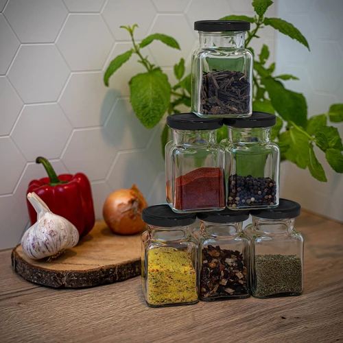 Vasetto twist-off 150 ml Cztery Kąty Ø 53 con tappo nero, 6 pz - 10