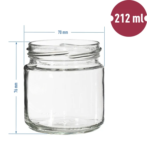 Vasetto twist-off 212 ml, fi 66 - 12 pezzi - 7