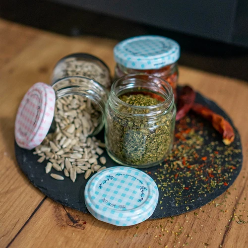 Vasetto twist-off 30 ml con tappo colorato fi 43 - 10 pezzi - 6