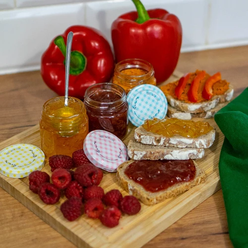 Vasetto twist-off 30 ml con tappo colorato fi 43 - 10 pezzi - 5