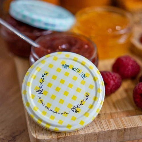 Vasetto Twist-Off 65 ml con capsula colorata Ø 66 - 6 pz - 10