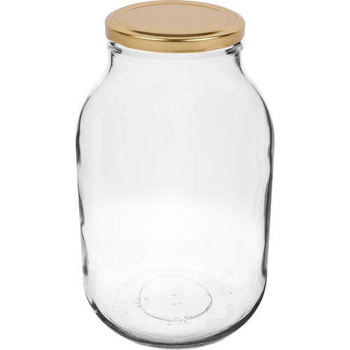 Vaso 3 L - 1 pz., coperchio dorato (fi 100)  - 1 