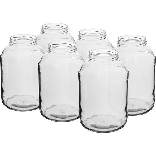Vaso in vetro 4 L, set da 6 pz. / confezione termoretratta da 56 pz.  - 1 