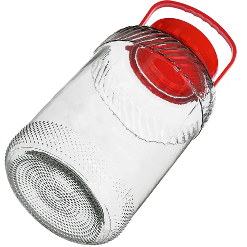Vaso in vetro da 8 L con coperchio in plastica - 4