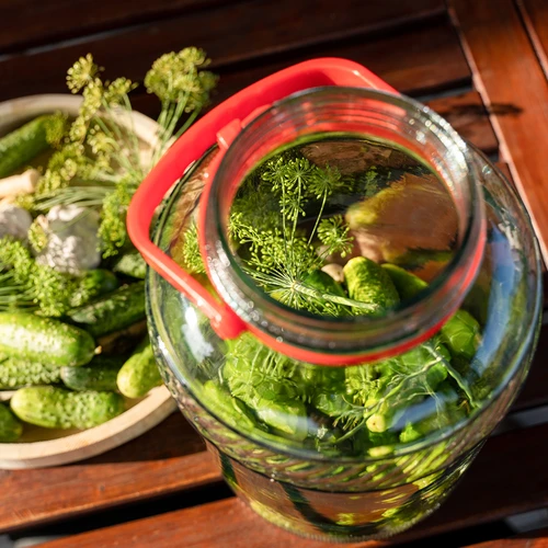 Vaso in vetro da 8 L con coperchio in plastica - 7