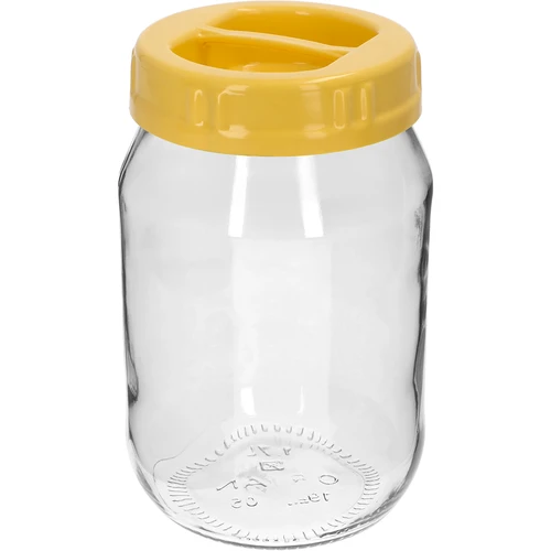 Barattolo TO 1,7 L con tappo giallo in plastica, con manico, Ø 100 mm, 1 pz.