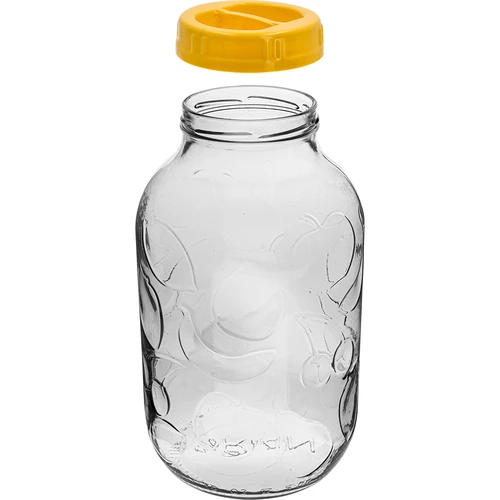 Vaso TO 5 L con coperchio in plastica Ø 100 con manico - 2