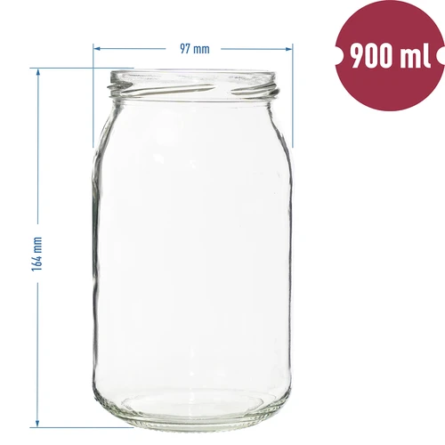 Vaso Twist-Off 900 ml fi82/6 - 8 pz. - 6